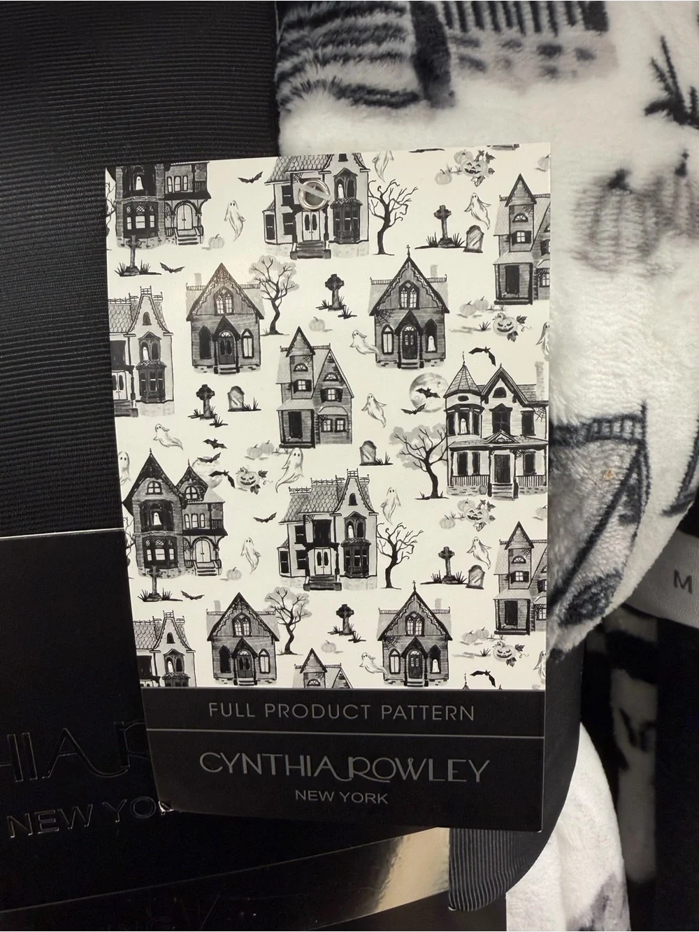 Cynthia Rowley Halloween Haunted House King Sized Blanket